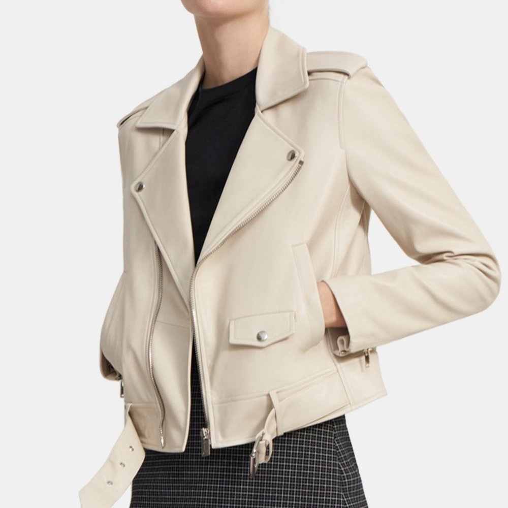SOLD SOLD SOLD Theory lamb leather jacket